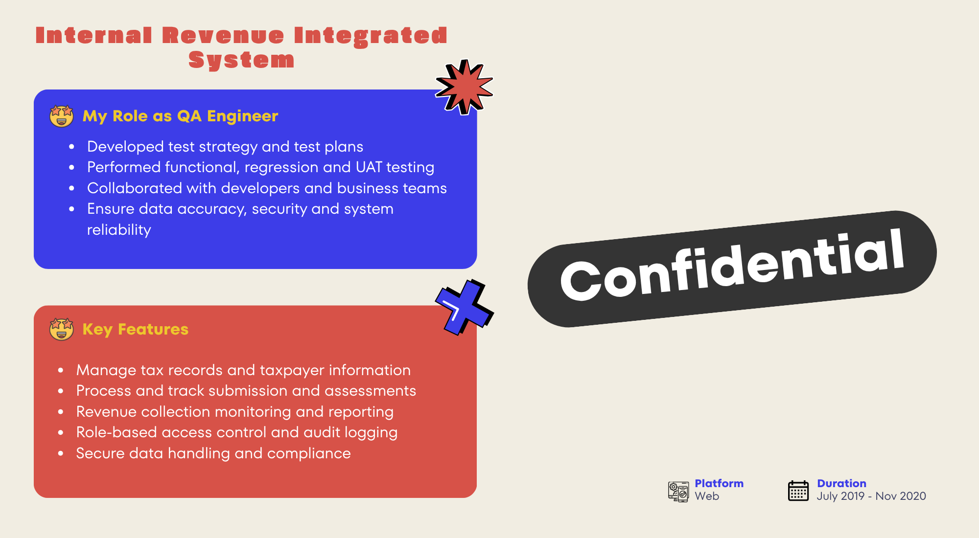 Internal Revenue Integrated System app screenshot