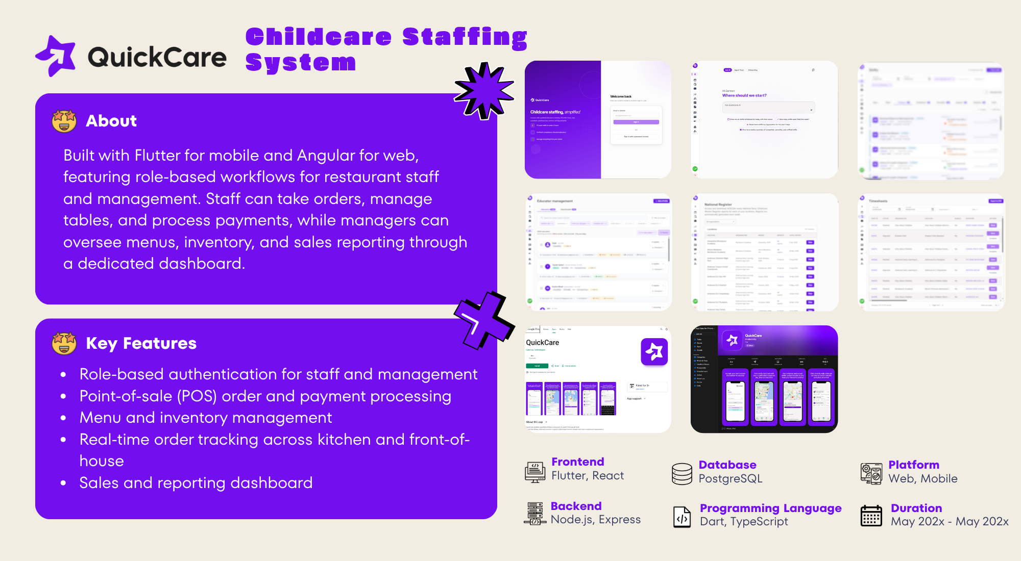 Early Childhood Staffing System app screenshot
